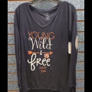 Blue 84 Auburn Tigers Young Wild And Free Sz M